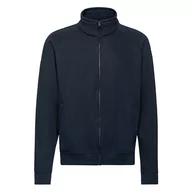 Bluzy męskie - Bluza męska rozpinana Sweat Jacket Fruit of the Loom - Ciemnogranatowy S - miniaturka - grafika 1