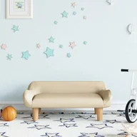 Meble do sypialni - vidaXL Sofa dla dzieci, kremowa, 70x40x24 cm, obita tkaniną - miniaturka - grafika 1