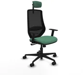 Fotele i krzesła biurowe - Krzesło Biurowe Piqueras y Crespo D036N2W Szmaragdowa Zieleń - miniaturka - grafika 1