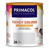 Farby wewnętrzne - Primacol Farba Trendy Colors szara (20) 2,5 l PROFESSIONAL - miniaturka - grafika 1