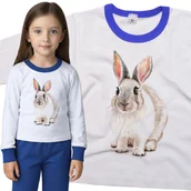 Piżamy dla dziewczynek - Piżama dziecięca Słodki Zając Królik 110/116 - VoloDonum - miniaturka - grafika 1