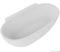 Wanny z hydromasażem - ScandiBath Mandal wanna wolnostojąca/przyścienna z korkiem i przelewem BIAŁYM 150x77cm  Q360S-1501OEMBP - miniaturka - grafika 1