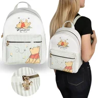 Torebki damskie - DISNEY Kubuś Puchatek SKÓRZANY plecak damski, plecak miejski, MŁODZIEŻOWY 32x19x26cm - miniaturka - grafika 1