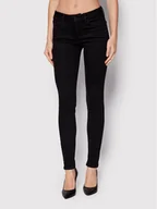 Spodnie damskie - Guess Jeansy Annette W2YA99 D4PZ1 Czarny Skinny Fit - miniaturka - grafika 1