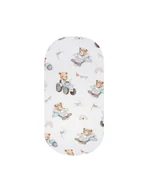 Prześcieradła dla dzieci - Bonjour Cherie Prześcieradło bawełniane 120/60 Traktory - miniaturka - grafika 1