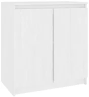 Szafki do salonu - Szafka biała dwudrzwiowa drewna z litego D5-S30 - miniaturka - grafika 1