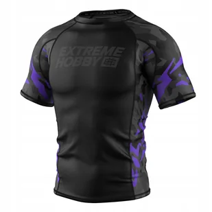 Koszulka Męska na siłownię rashguard MMA EXTREME HOBBY BLACK PANTHER - Kimona, stroje i obuwie - miniaturka - grafika 1
