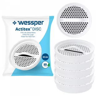 5x WKŁAD DO DZBANKA FILTRUJĄCEGO SZKLANEGO WESSPER - Wkłady filtrujące - miniaturka - grafika 1
