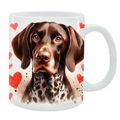 Kubki - Kubek z psem - Wyżeł niemiecki krótkowłosy - Kolekcja Love - miniaturka - grafika 1
