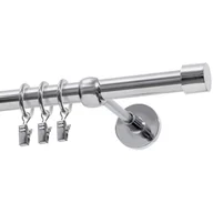 Karnisze - Karnisz DECASTYL Luna z kółkami pojedynczy 200 cm Chrom - miniaturka - grafika 1