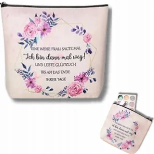 Płócienna Kosmetyczka Damska Zamek Błyskawiczny Pastelowy Róż - Kosmetyczki, organizery i kuferki Płócienna Kosmetyczka Damska Zamek Błyskawiczny Pastelowy Róż - Kosmetyczki, organizery i kuferki - miniaturka - grafika 1