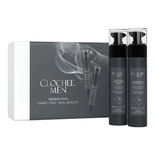 Clochee Men Zestaw: nawilżający krem do twarzy + łagodzące serum po goleniu - Zestawy kosmetyków męskich - miniaturka - grafika 1