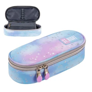 St. Right Piórnik Szkolny Saszetka Usztywniona Z Wewnętrzną Klapką Etui Na Przybory Szkolne Pastel Stars - Piórniki - miniaturka - grafika 1