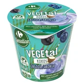 Kefiry, jogurty, maślanki - Carrefour Sensation Vegetal Produkt roślinny na bazie ekstraktu z miąższu kokosa jagoda aronia 150 g - miniaturka - grafika 1