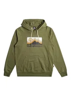 Bluzy męskie - Quiksilver QS Gradient Góry Bluza Męska Zielona XS - miniaturka - grafika 1
