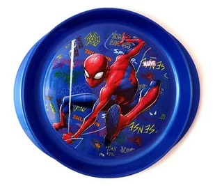 Talerzyk Spider-Man - 20 cm. Niebieski - Miseczki i talerzyki dla dzieci - miniaturka - grafika 1
