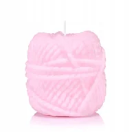 Świece - Świeca ozdobna MOTEK kolor RÓŻOWY - miniaturka - grafika 1