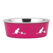 Miski dla kotów - Miska dla kota Happet M177 różowa 12cm/0,24l - miniaturka - grafika 1