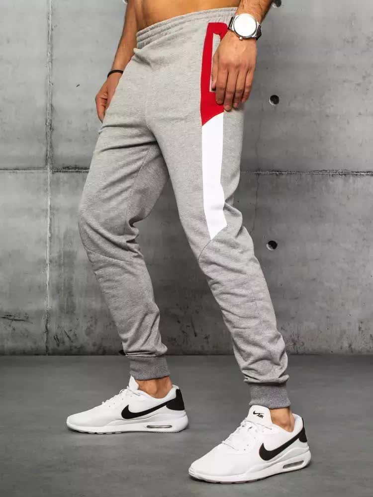 Spodnie męskie dresowe jasnoszare Dstreet UX3204-M