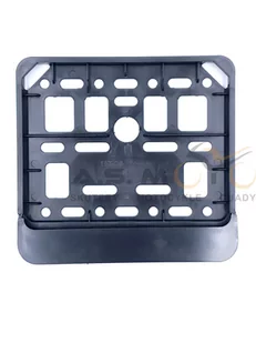 Ramka Pod Tablicę Rejestracyjną Skuter / Motorower Czarna - Akcesoria motoryzacyjne - miniaturka - grafika 1