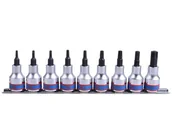 Zestawy narzędziowe - KING TONY Zestaw nasadek 3119PR8, TORX 3/8'', T10-T50 - miniaturka - grafika 1