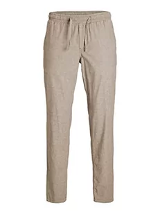 Jack & Jones Jpstace Jjbreeze Linen DEK męskie spodnie lniane, Crockery, XL - Spodenki męskie - miniaturka - grafika 1