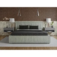 Łóżka - ADIDAR Elias łóżko tapicerowane 160x200cm stelaż metalowy z podnośnikami hydraulicznymi łóżko do przechowywania pistacja Magic Velvet 2255 - miniaturka - grafika 1