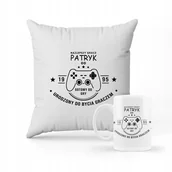 Gadżety dla niej i dla niego - ZESTAW PODUSZKA + KUBEK Prezent Dla Gracza Pad PS5 PLAYSTATION GRY GRACZ - miniaturka - grafika 1