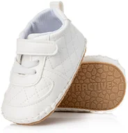 Buty dla dziewczynek - Pierwsze buciki dla maluszka lekkie białe buty na chrzest r. 18/19 - wzory - miniaturka - grafika 1