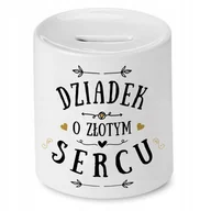 Skarbonki - Skarbonka Dla Dziadka na Urodziny Imieniny Prezent z Nadrukiem ze Zdjęciem - miniaturka - grafika 1