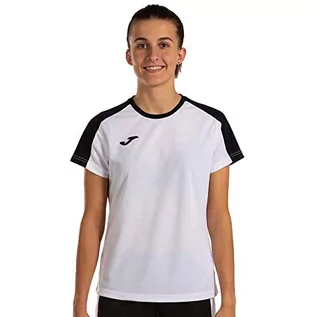 Koszulki i topy damskie - Joma Eco Championship T-shirt damski z krótkim rękawem, czarno-biały, rozmiar XL (DE) - grafika 1
