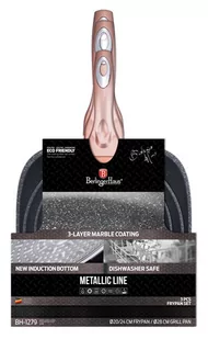 Berlinger Haus Metallic Line Rose Gold 3 częściowy zestaw patelni, BH/1279 - Patelnie - miniaturka - grafika 1