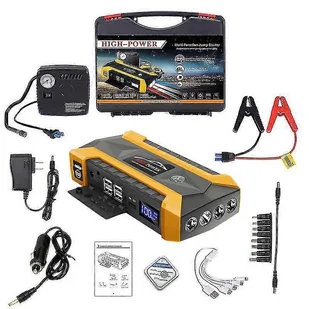 99800mah 12v Car Jump Starter Booster Ładowarka akumulatora Power Bank Pompa inflatora - Urządzenia Rozruchowe - Jump startery - miniaturka - grafika 1