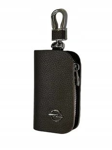 SKÓRZANE ETUI na klucze OPEL logo KLUCZYK brelok ELEGANCKI brąz - Etui na klucze - miniaturka - grafika 1