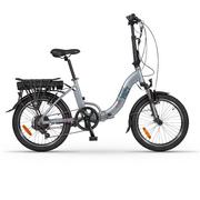 Rowery elektryczne - Funbike E-Compact 3.0 Srebrny 2023 - miniaturka - grafika 1