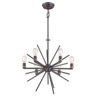 Lampy sufitowe - Elstead Lighting Lampa wisząca Carnegie, 6-punktowa - miniaturka - grafika 1