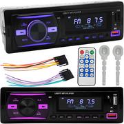 Radia samochodowe - Radio Samochodowe Bluetooth Usb Mp3 Aux Kolory - miniaturka - grafika 1