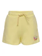 Spodenki damskie - Kids ONLY Szorty sportowe Minna 15347958 Żółty Regular Fit - miniaturka - grafika 1