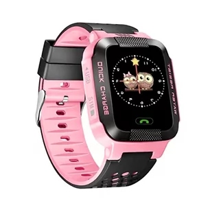 Roneberg Rq528 Czarno-różowy - Smartwatch - miniaturka - grafika 1