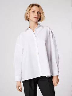 Koszule damskie - Simple Koszula KOD021 Biały Relaxed Fit - grafika 1