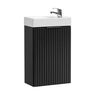 Szafki łazienkowe - Szafka Łazienkowa Wisząca z Umywalką 82-40-B1D Adel Black Comad Czarny, Szary Skalny - miniaturka - grafika 1