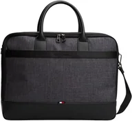 Torebki damskie - Tommy Hilfiger Męska torba podróżna TH NYLON MEL AM0AM13556 torba na komputer, czarna (Melange), OS, Czarny (Melange), rozmiar uniwersalny - miniaturka - grafika 1