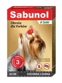 Artykuły przeciw pasożytom - dr Seidla Sabunol Obroża Ozdobna Na Pchły I Kleszcze Dla Psa Czarna 35Cm - miniaturka - grafika 1