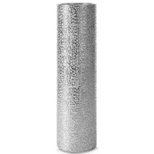 Wazony i flakony - Wazon EUROFIRANY Riso 13 x 50 cm Srebrny - miniaturka - grafika 1