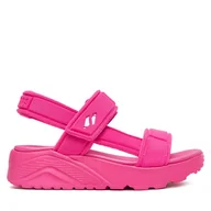 Buty dla dziewczynek - Sandały Skechers Uno Lite Sandal-Sunny Stand 310372L/HTPK Różowy - miniaturka - grafika 1