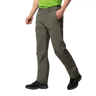 Spodnie sportowe męskie - Jack Wolfskin Spodnie softshell męskie CHILLY TRACK XT PANTS MEN Grape Leaf - grafika 1