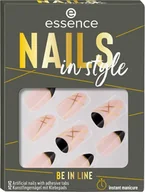 Sztuczne paznokcie i akcesoria - Zestaw sztucznych paznokci Essence Cosmetics Nails In Style Uñas Artificiales Be In Line 12 U (4059729371843) - miniaturka - grafika 1