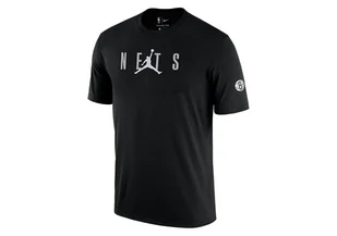 Nike Nba Brooklyn Nets Courtside Statement Tee Black - Koszulki męskie - miniaturka - grafika 1