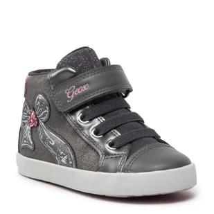 Sneakersy GEOX - B Kilwi G. A B26D5A 077AJ C1377 M Dk Grey/Dk Pink - Buty dla dziewczynek - miniaturka - grafika 1