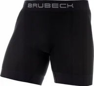 Majtki męskie - Brubeck BX11420 Bokserki męskie z wkładką rowerową czarny S - miniaturka - grafika 1